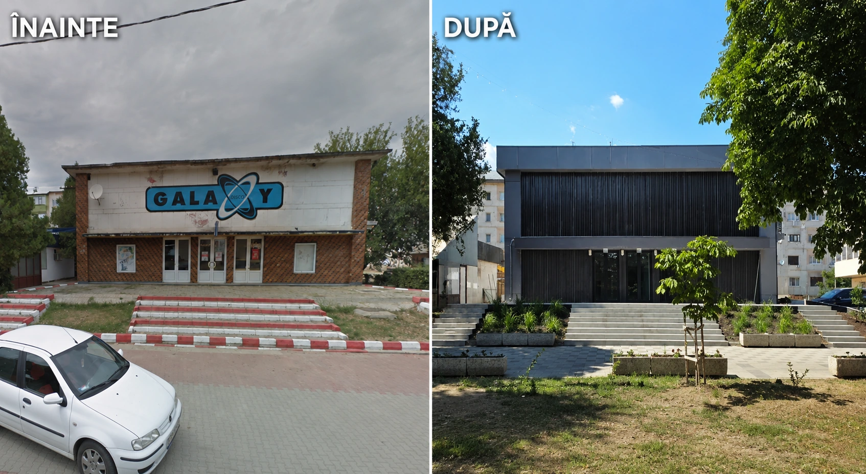 Centrul de Tineret Panciu înainte și după reabilitare